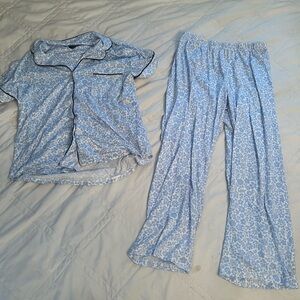 Kate Spade Blue Floral Pajamas